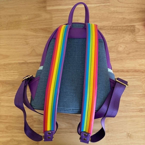 Loungefly X Lisa Frank Painter Panda Bear Rainbow Backpack - Picture 8 of 10